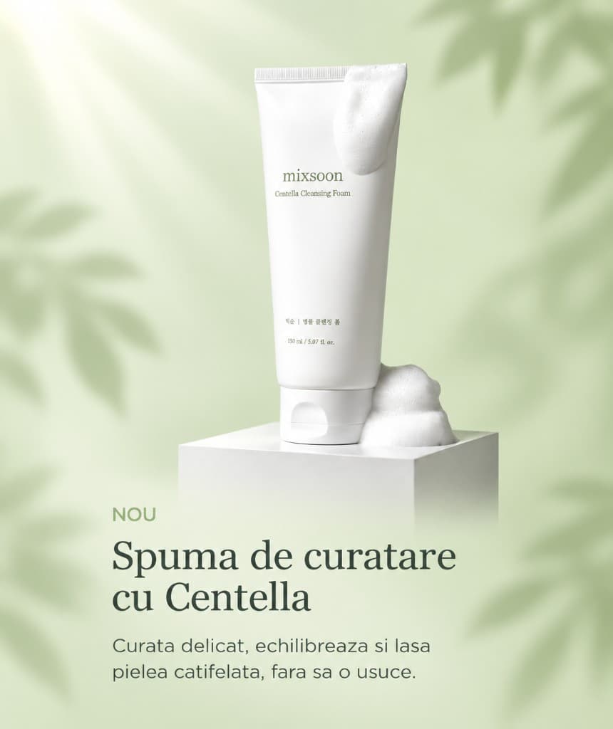 Spumă de curățare cu Centella